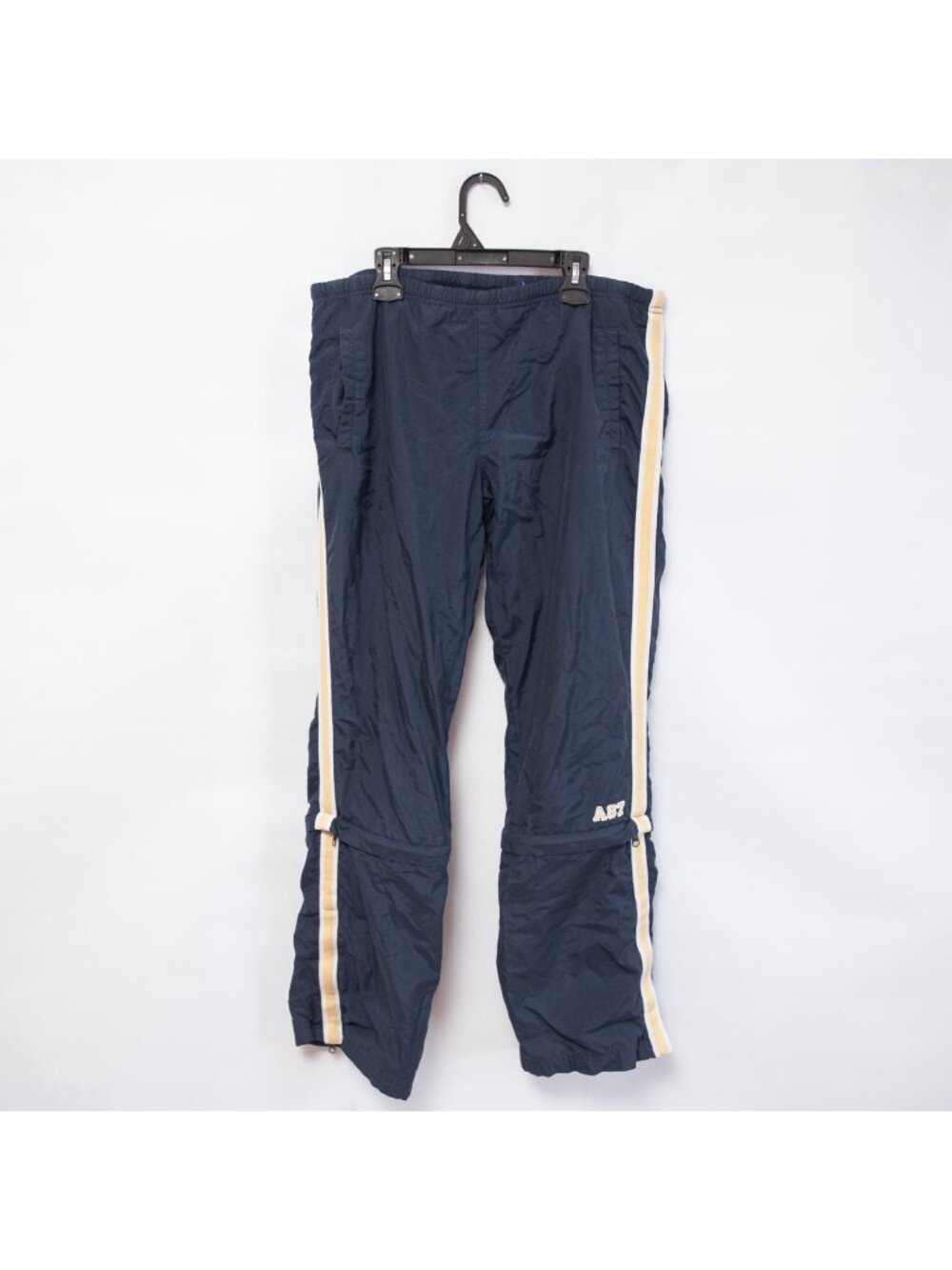 Vintage Y2K Aeropostale Track Pants Womens S Navy zip off Low Rise Streetwear